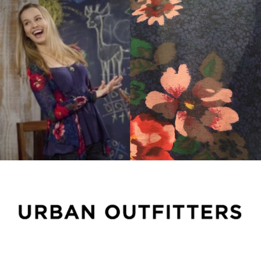 KIMCHI BLUE / URBAN OUTFITTERS FLORAL CARDIGAN. XS